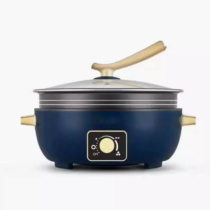 Electric hotpot pot household multifunctional mandarin duck split type large capacity electric stir fry pot electric frying pan