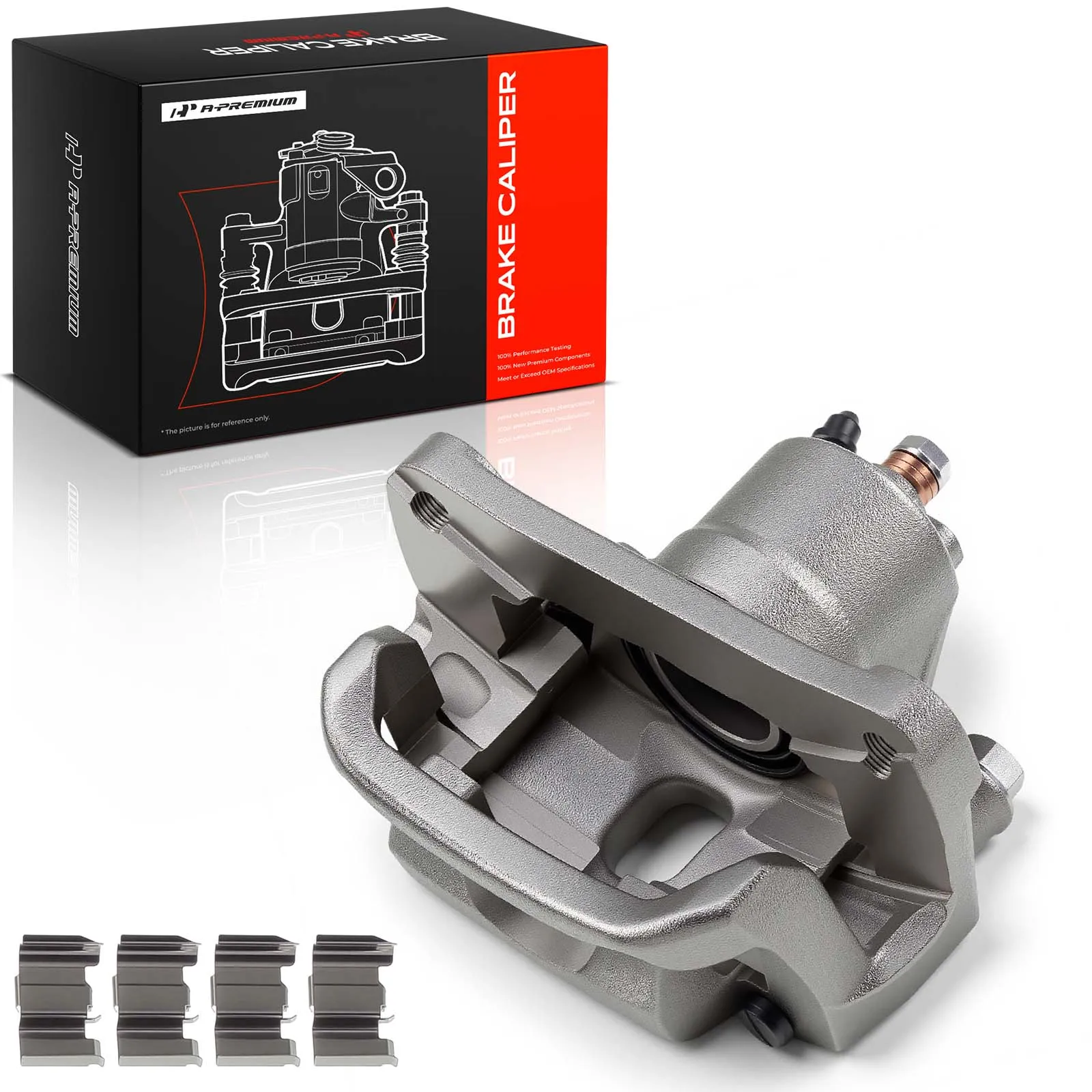 A-Premium Rear Right Passenger Brake Caliper with Bracket for Toyota Tundra 2007-2016 Sequoia 2008-2016