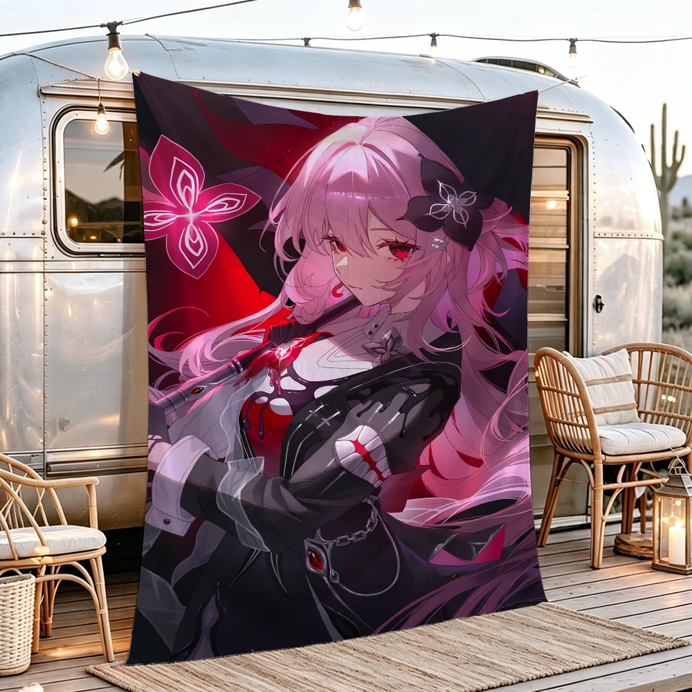 Honkai Star Rail March 7th Evernight flag Campsite Atmosphere Hanging Banner Outdoor Garage Party Decor Advertising