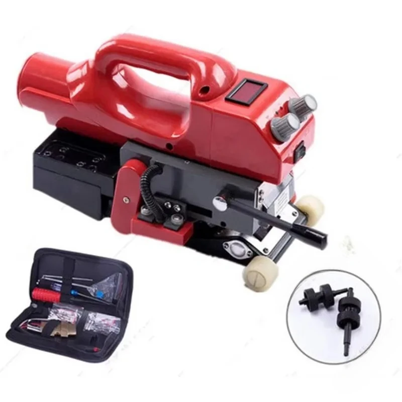 800W Electric Geomembrane Wedge Welder Digital Readout Steel Roller Hot Air  HDPE PVC Plastic Heating Welding Tool