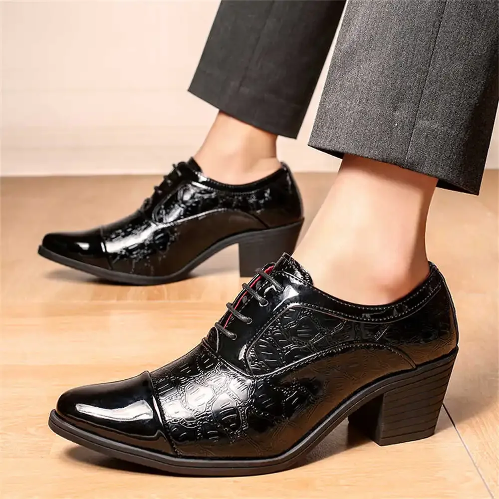 39-40 Low-heeled Party Dresses Sports Shoes Children Mens Dress Sneakers New Fast Releases Sepatu Lofers Upper Wide Fit