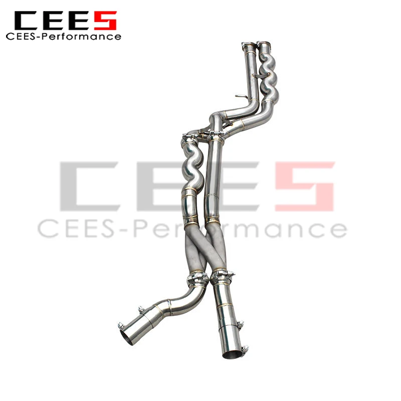CEES Racing Exhaust Equal Length Mid-Pipe for BMW M2C/M2 Competition S55 F87 3.0T 2018-2023 SUS304 Mid/Middle Pipes with Z Pipe
