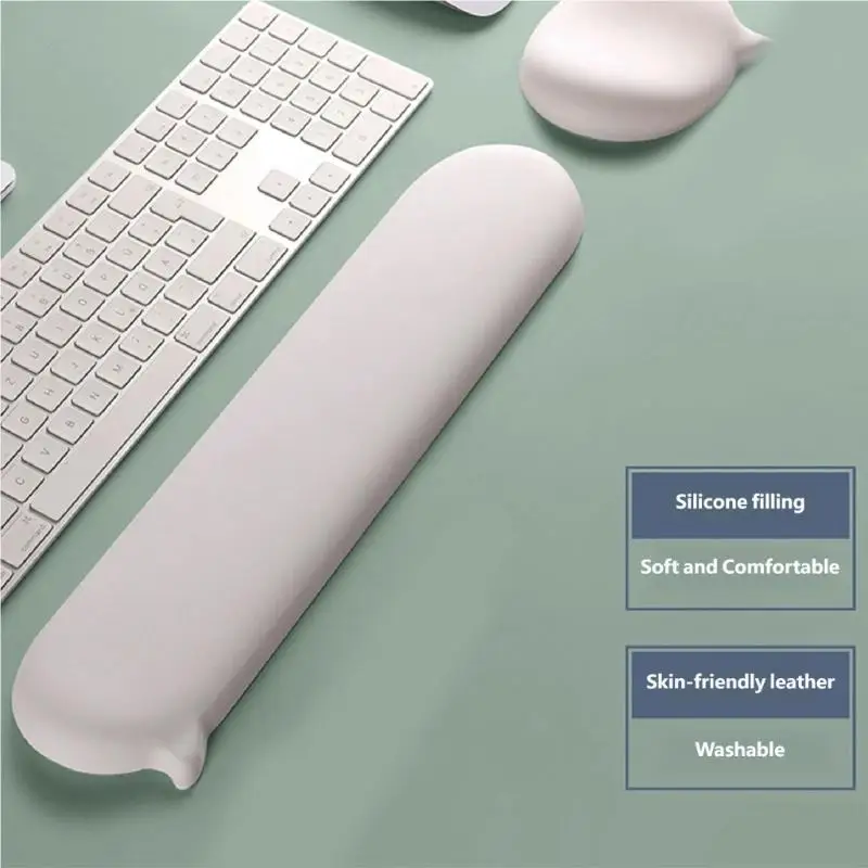 

31BA Office Ergonomic Keyboard Wrist Rest Silicone Cushion Wrist Rest Replacement