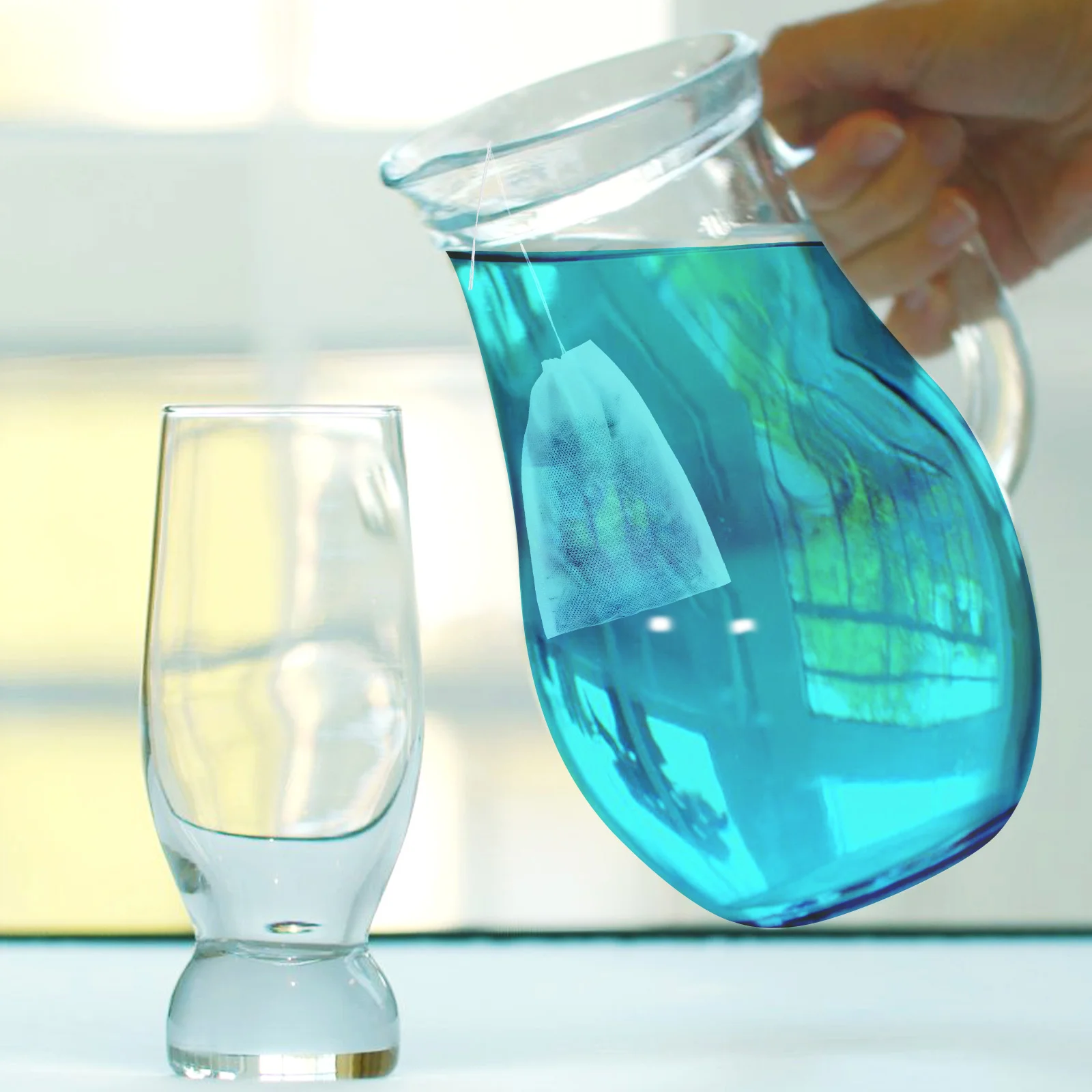 

200pcs Non Woven Tea Filter Bags Drawstring Food Safe Strainer For Loose Leaf Tea Coffee Brewing Infuser Pouch Kitchen Bar Tools