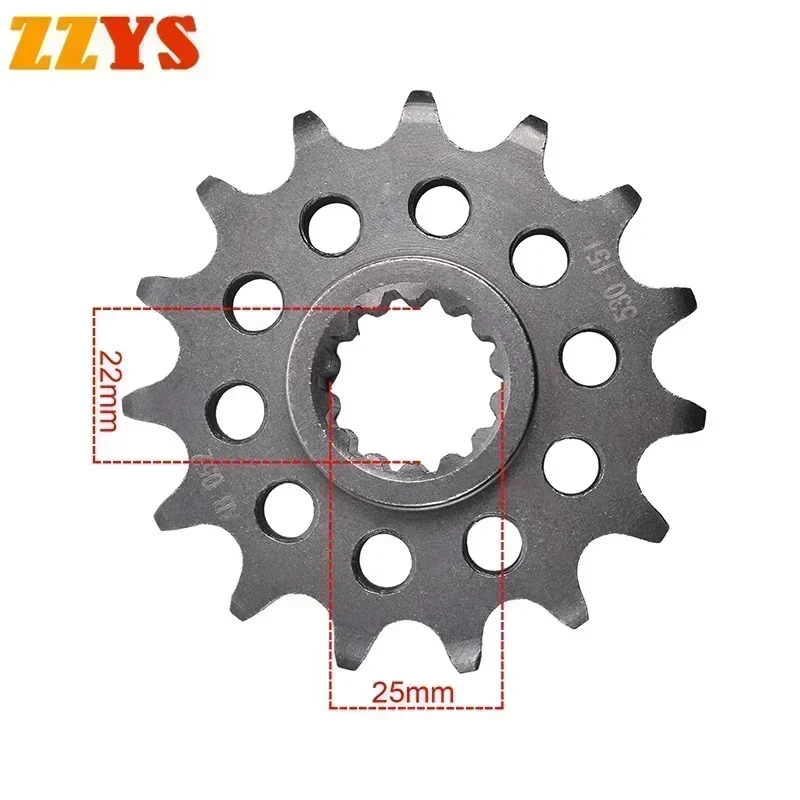 

530 15T 15 Tooth Front Sprocket Gear Staring Wheel Cam For Ducati Road 1260 Multistrada S Touring 2019 1260 Multistrada Touring