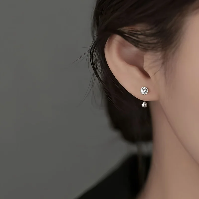 زوج من الأقراط البوهيمية من الفضة الإسترليني S925 للنساء، مناسب لحفلات الشاطئ والارتداء اليومي وهدايا عيد الحب