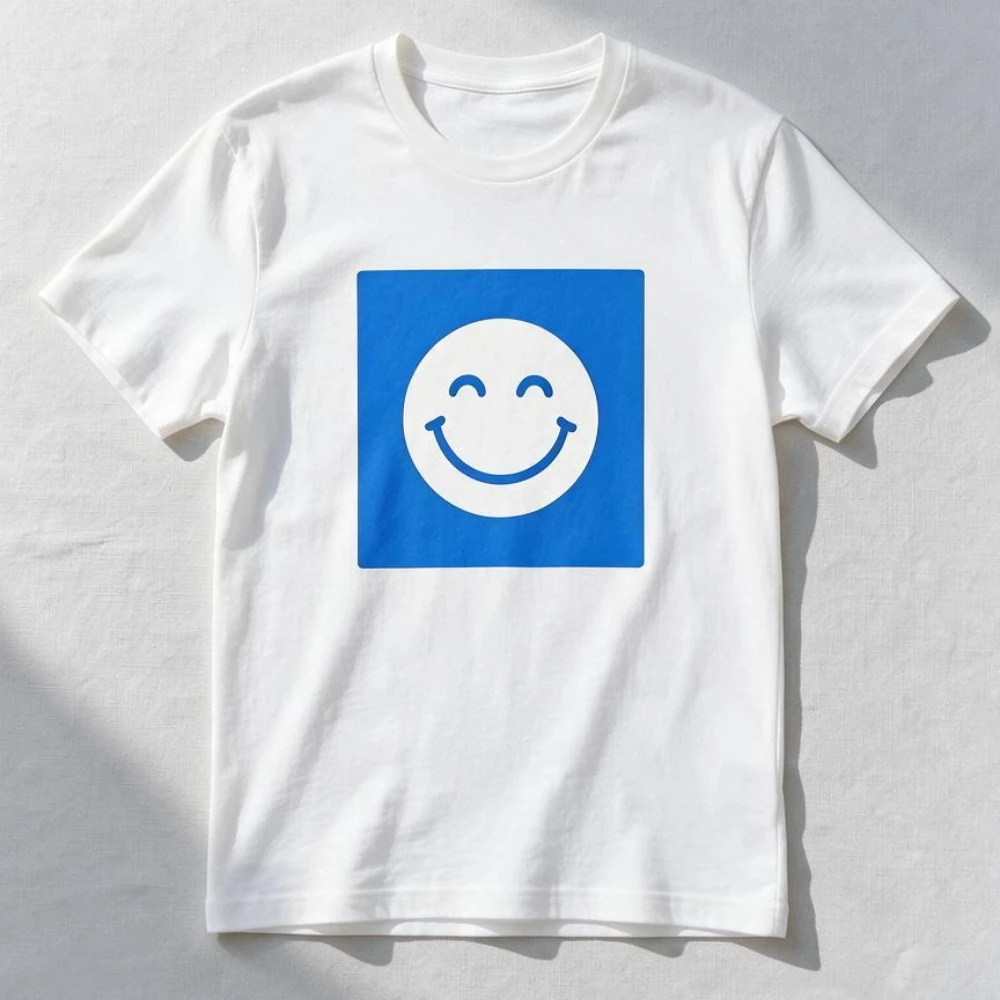 Smile Prints Women T-Shirt Soft Breathable Short Sleeve Crew Neck Streetwear Hip Hop Trendy Casual Daily Simple Female Clothing