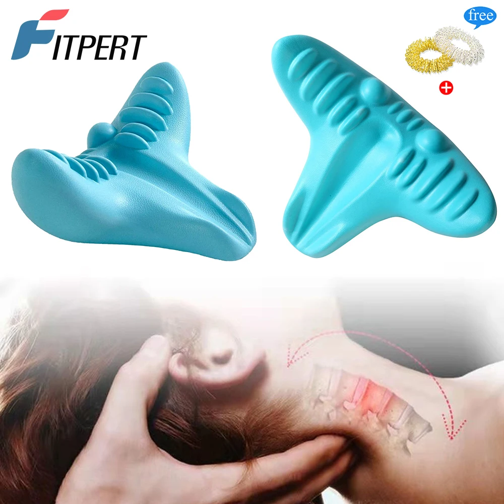 

Neck and Shoulder Soothing Pillow Stretcher Relaxer Cervical Chiropractic Traction Spine Massage Instrument Pain Relief Nursing