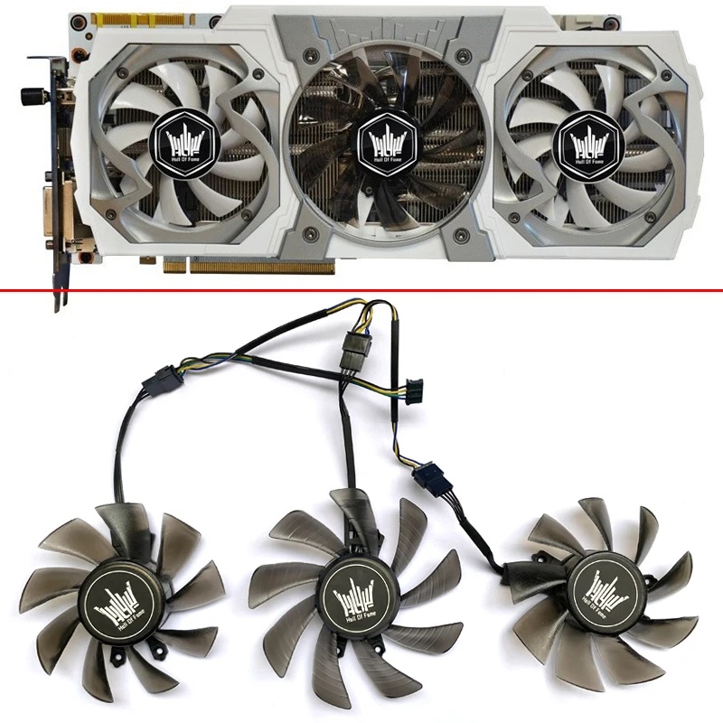 NEW Cooling Fan GA92S2H 85MM 75MM 4PIN GTX980TI HOF GPU FAN For Galaxy KFA2 GTX980TI GTX970 HOF Graphics Card Fans
