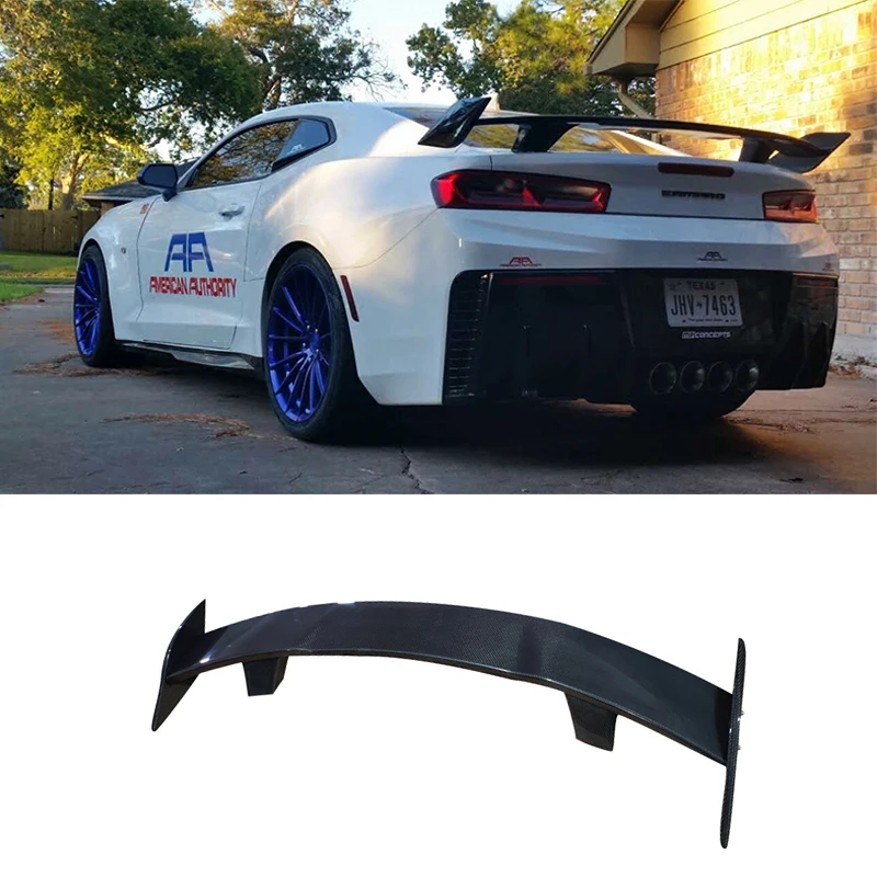 For Chevrolet Camaro Coupe 2010-2022 Carbon Fiber Rear Trunk Spoiler MP Sytle Customized Boot Lip Wing