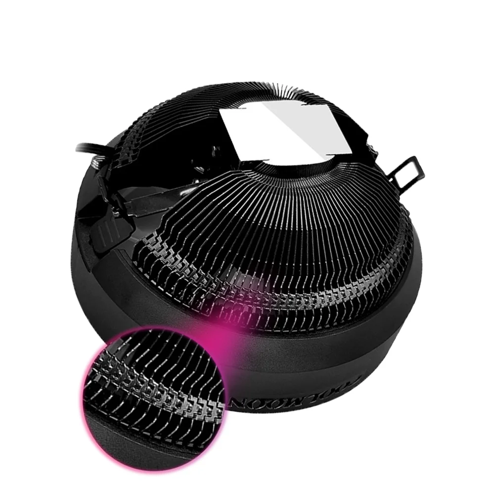 Кулер для ЦП GLORY, радиатор для ЦП с RGB-подсветкой, вентилятор 120 мм, радиатор с воздушным охлаждением для LGA 775 115x AMD 754/939/940/AM2/AM2 +/AM3/AM4/FM1 2