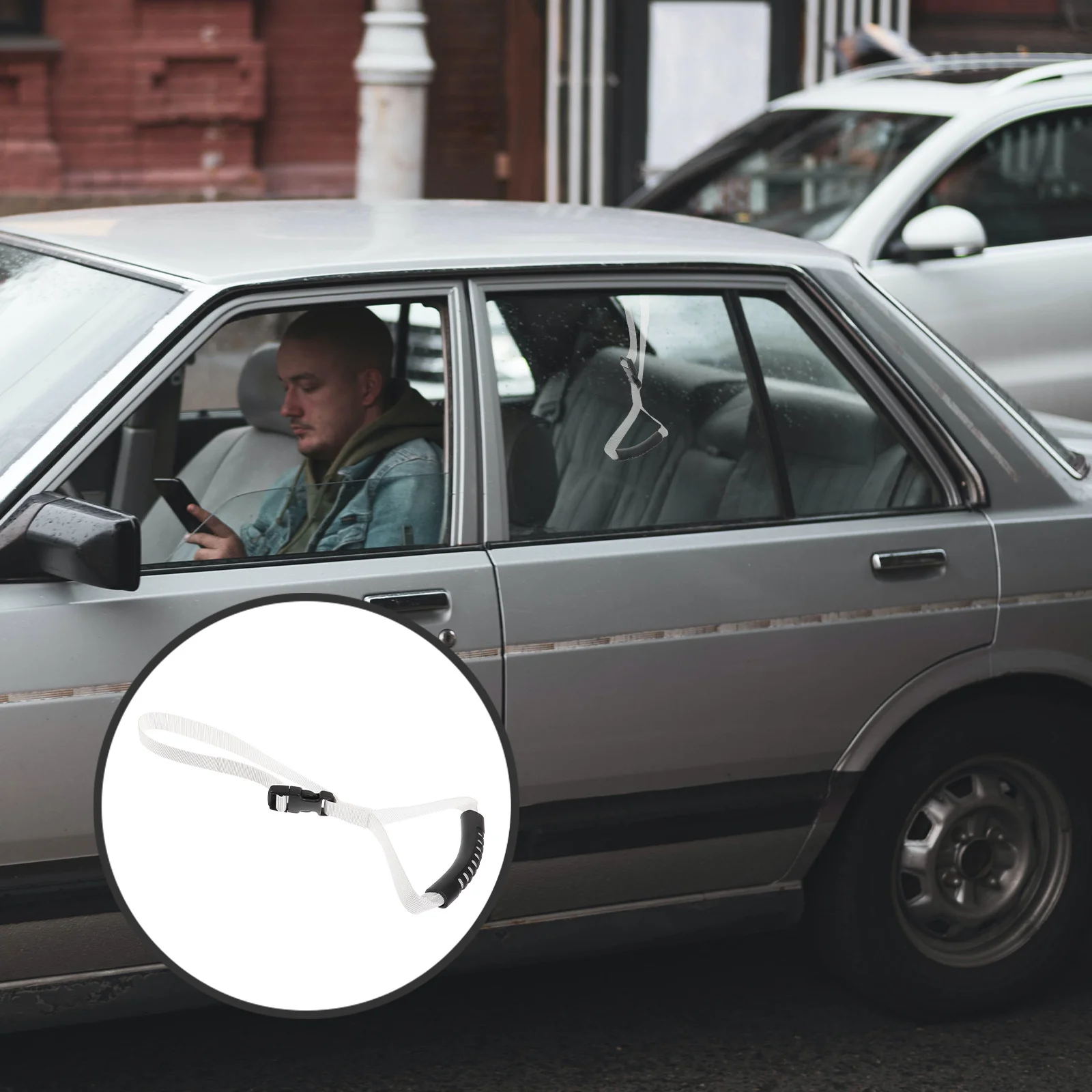 

Universal Car Door Assist Handle for Seniors and Handicapped Sturdy Grip Support for Easy Transition in Vehicles
