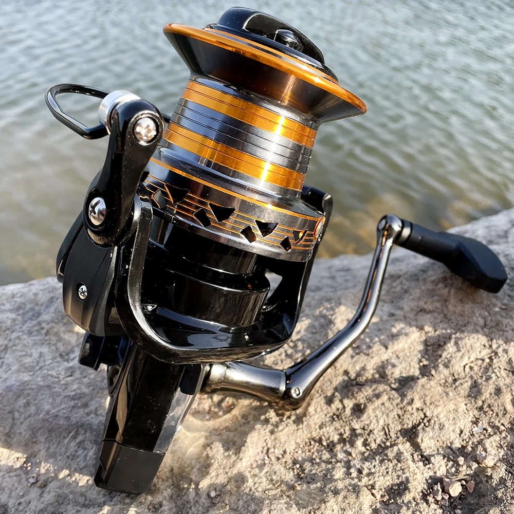 DH 9000/10000/12000 Series Big Spinning Fishing Reel Super Drag 30KG Deep Line Spool Left Right Interchangeable for All Waters