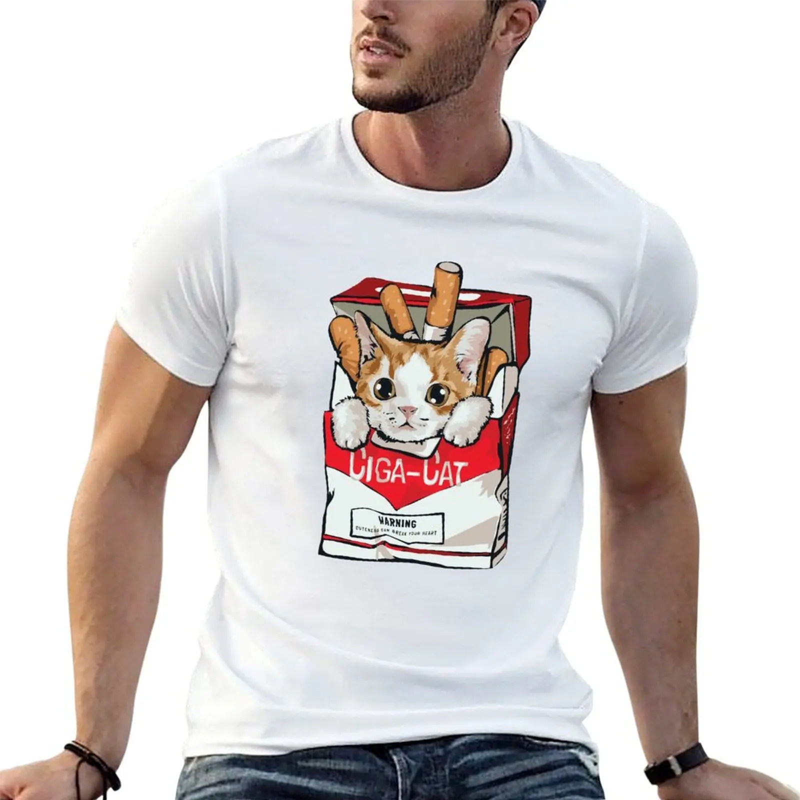 

cat addict T-Shirt t shirt man cotton man t shirts cotton cotton tshirt 100% T-Shirt
