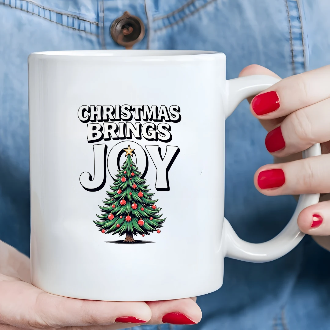 Tazza per albero di Natale da 11 once + tazza a tema festivo Regalo di Natale tazza per bambini tazza da caffè per ufficio a casa