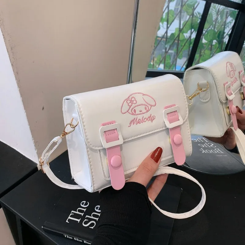 Kuromi Niche High-end Crossbody Bag for Women 2024 New Hello Kitty Ins Small Square Bag Style Cute Shoulder Bag