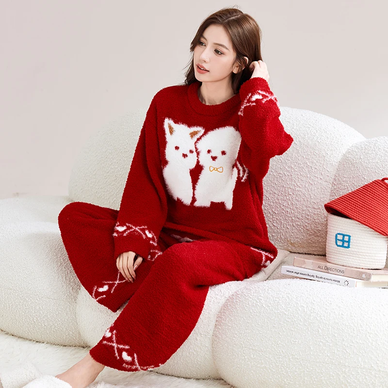 

Pajama Sets New Women Twill Western Geometric Print Durable Breathable Washable Easy Care Button Front Long Sleeve Pants Spring