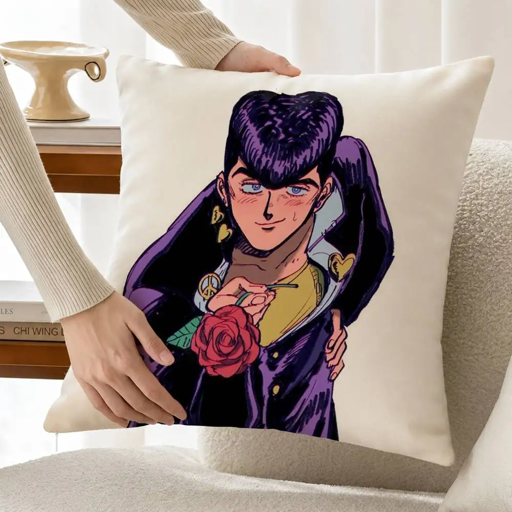 Tough Guy J-Josuke Higashikata Jojo Custom Double Sided Print Square Pillow Cushion Cover