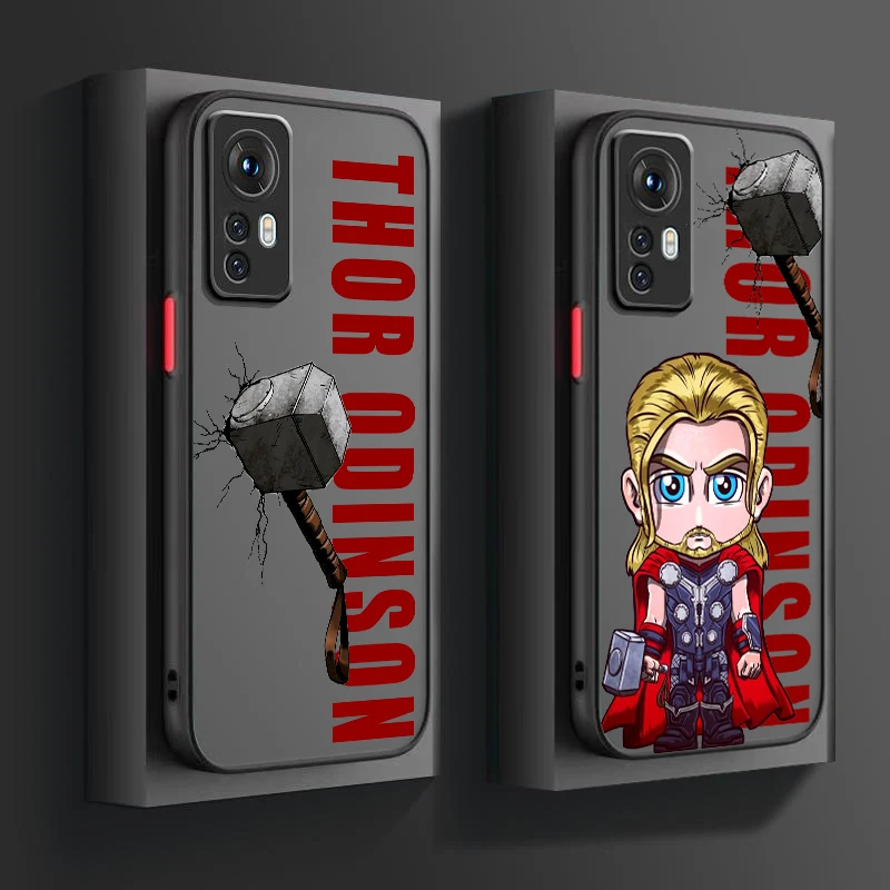 Thor Odinson God Of Thunder Frosted Translucent For Xiaomi Mi 13 12 12T 11T 11 11i 10T 10 9T Pro Lite Ultra 5G Back Phone Case