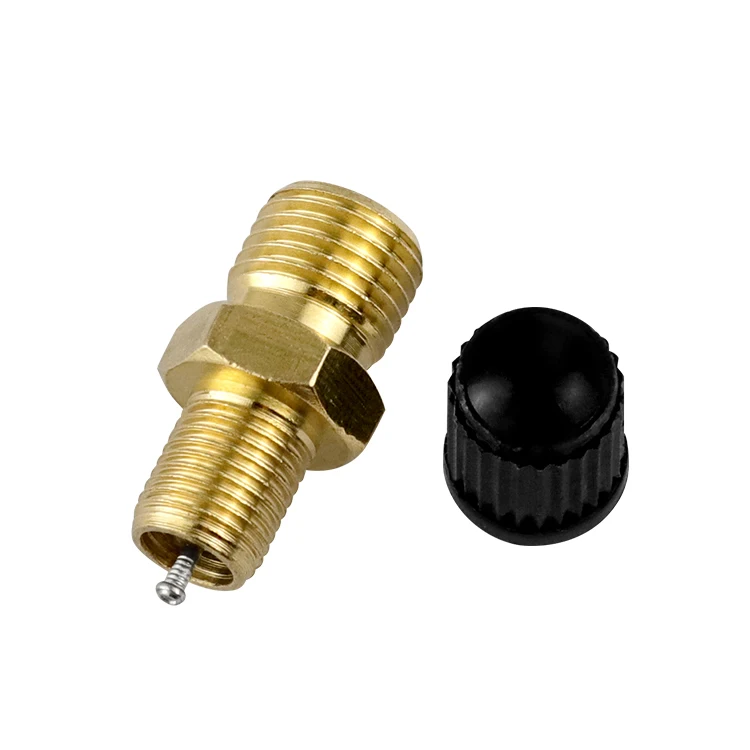 Messing-Reifenventile 1/8 NPT 1/4 NPT M8x1 Hochwertige Luftventile für Auto-, Motorrad- und Fahrradreifen, langlebige Kappen – Detail 4