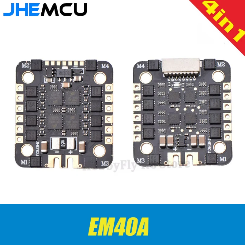 JHEMCU EM40A BLHELI_S ESC DShot600 2-6S 4in1 Brushless ESC for FPV Racing Freestyle Micro Drones DIY Parts