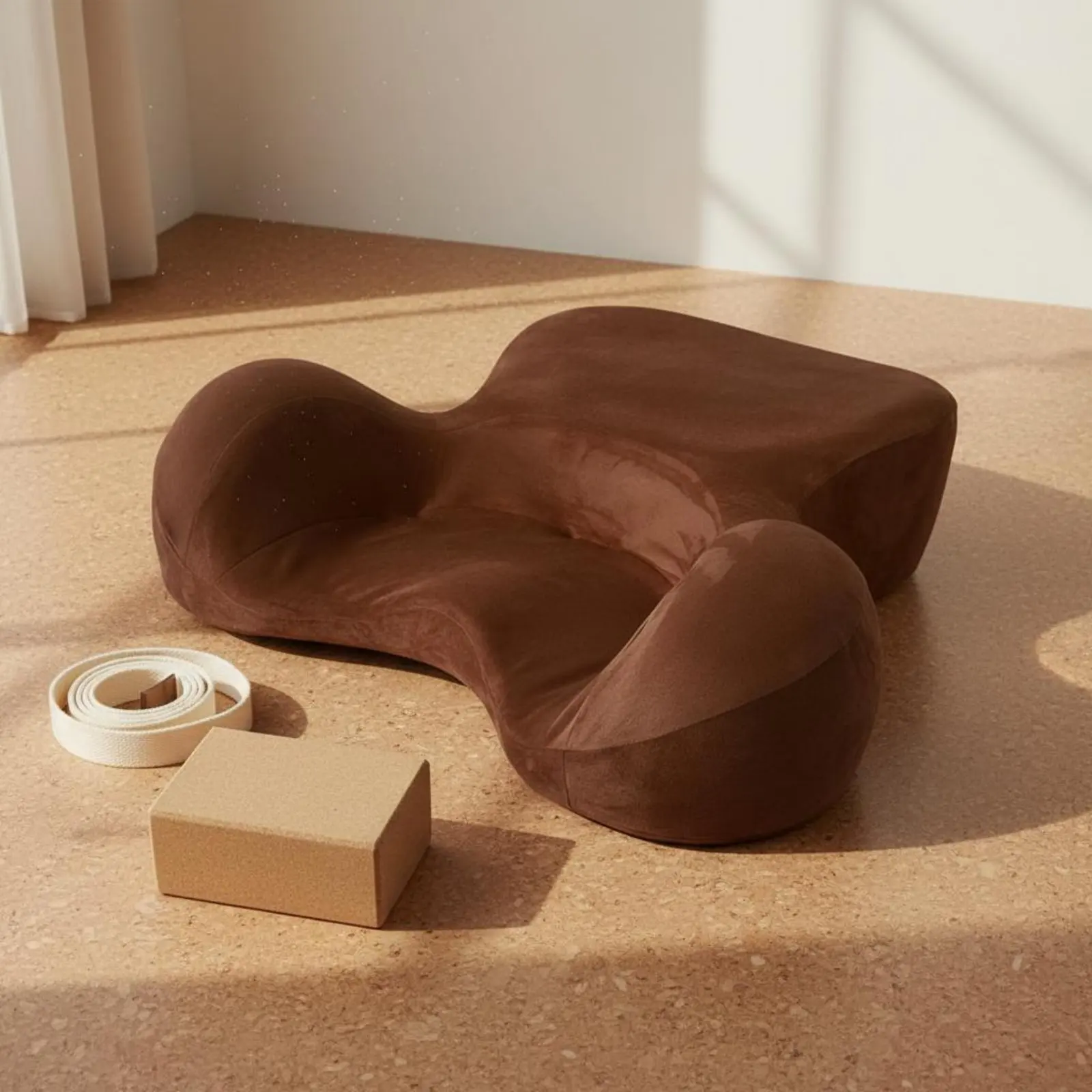 Coussin de méditation Zafu ergonomique avec rembourrage épais pour la méditation et la pleine conscience à domicile