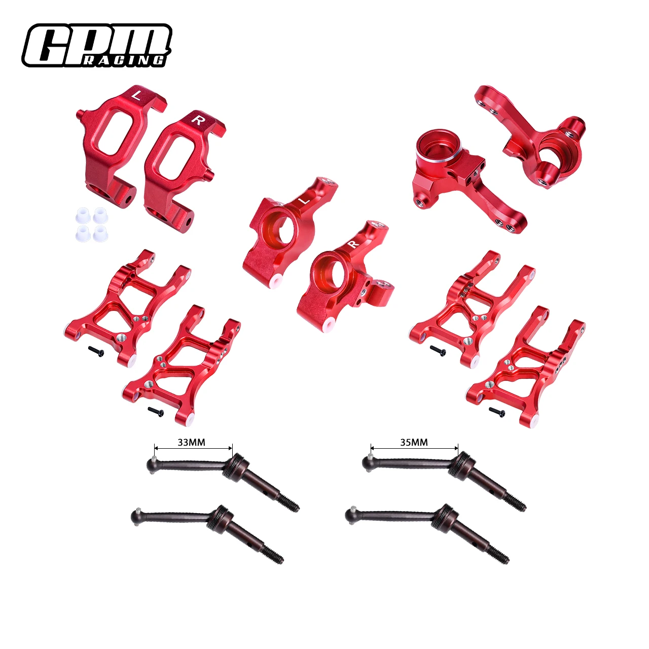 TRAXXAS 1/10 4WD FORD GT 4-TEC 2.0/3.0용 GPM 알루미늄 필수 변환 키트