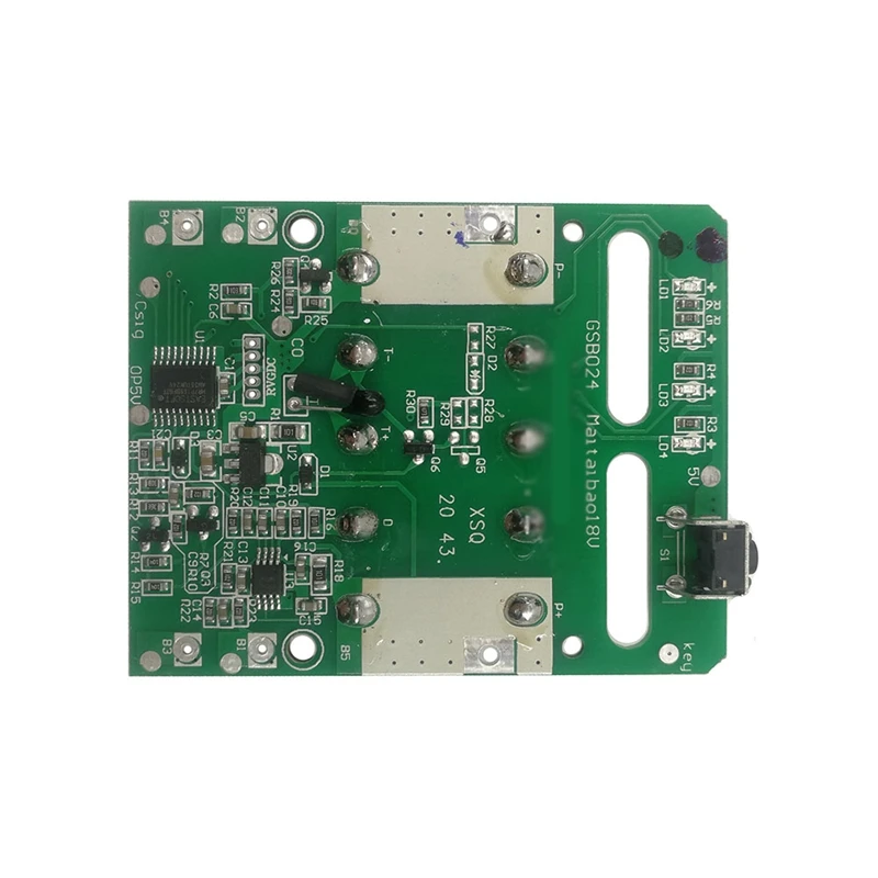 La mejor placa de circuito de protección de carga, placa PCB para estante de batería de litio Metabo de 18V (1 unidad)