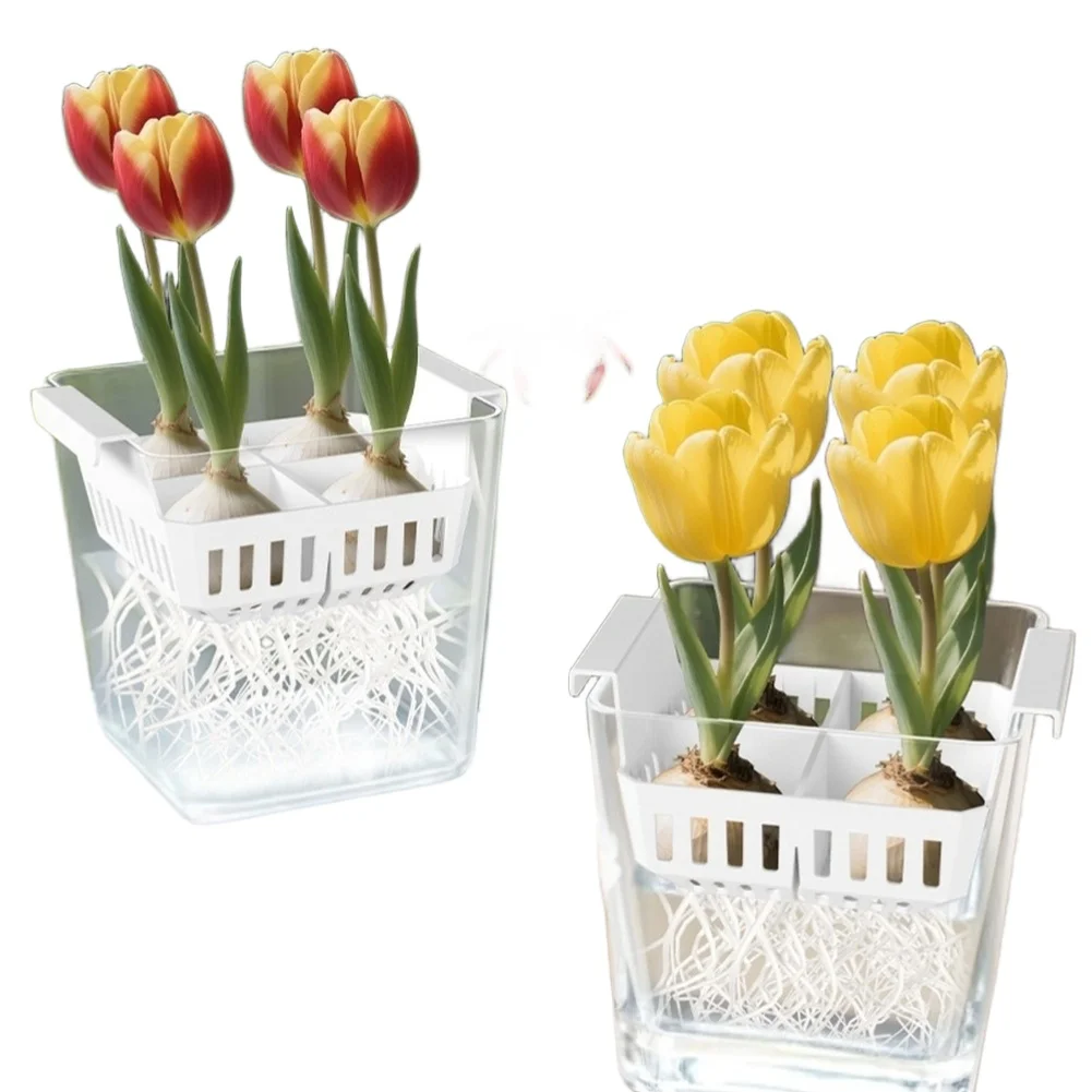 

Пластиковый квадратный контейнер с 4 отверстиями для посадки растений, 10 см, для домашнего садоводства, декора сада и дома, цветочный горшок для выращивания растений