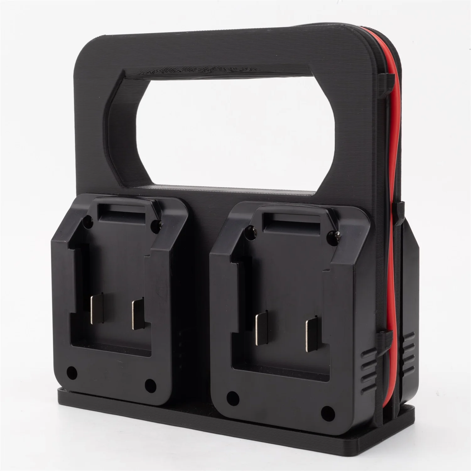 W/XT60 Adapter Port for Parkside X20V 4 Slot Battery Caddy Carrying Case Battery Holder Battery Expander Basket