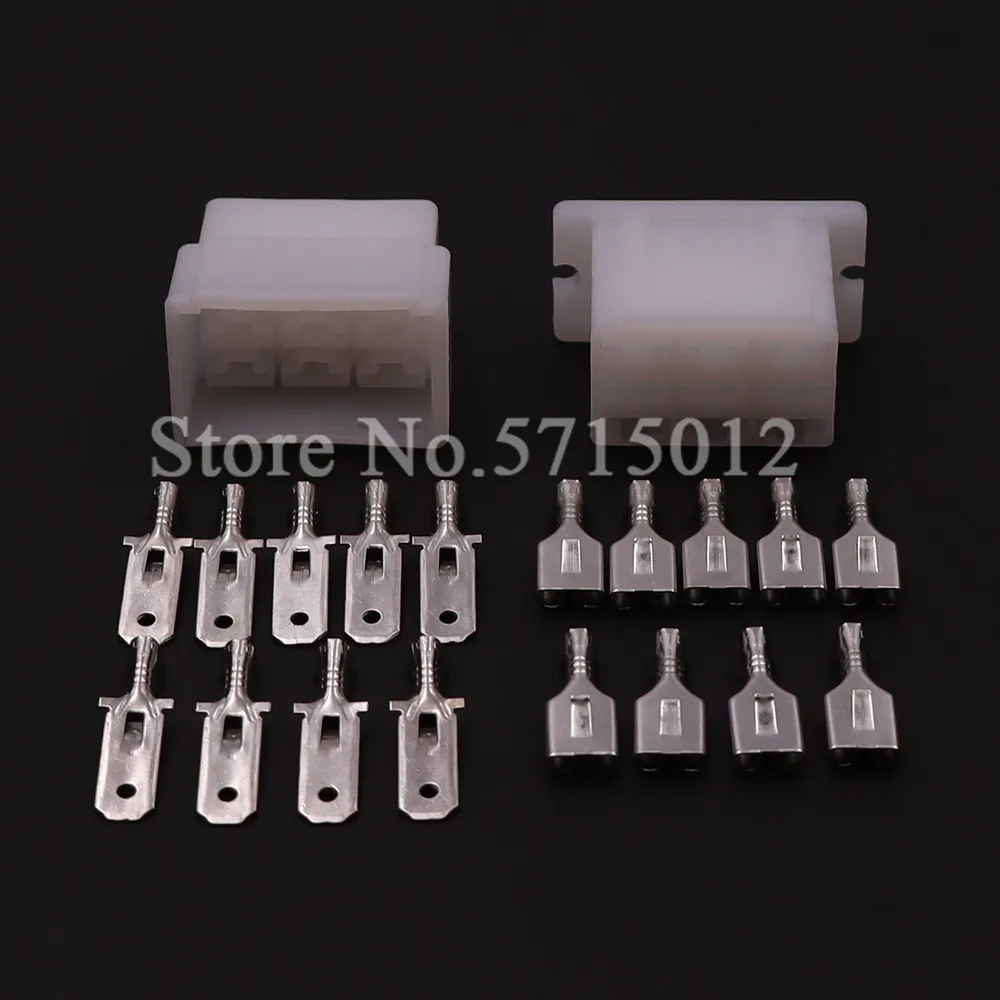 9 Hole 6.3 Series Automotive Plastic Housing Unsealed Socket Car High Current Electric Wire Connector