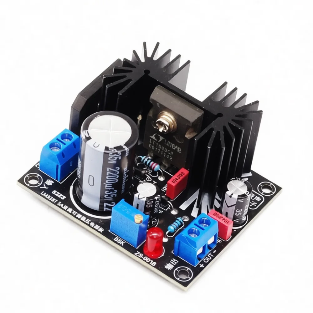Linear Power Supply Regulator Module Adjustable DC Board LM317 LM338T LT1083CP Voltage Stabilizing Device Electronic Project