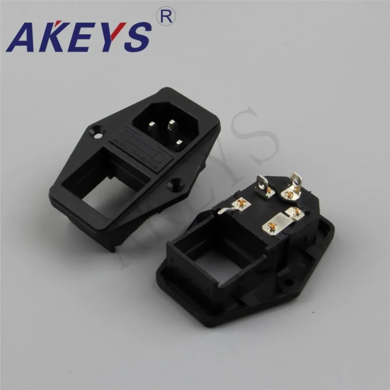 10 PCS AC-01A 3d printer DIY accessories plug AC power socket and rocker switch