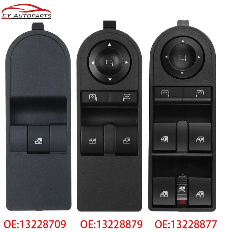 Nuevo interruptor de ventanilla eléctrica para Opel Astra H 2005-2010 para Opel Zafira B Vauxhall Astra 13228879 13228877 13228709