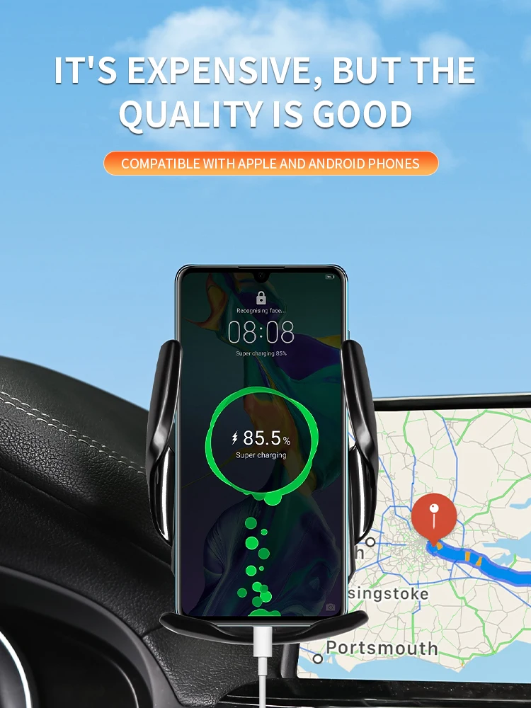 

Car Screen Mobile Phone Holder For MG MG5 EV 2021 2022 Wireless Charger Mount GPS Bracket Gravity Stand car Accessories