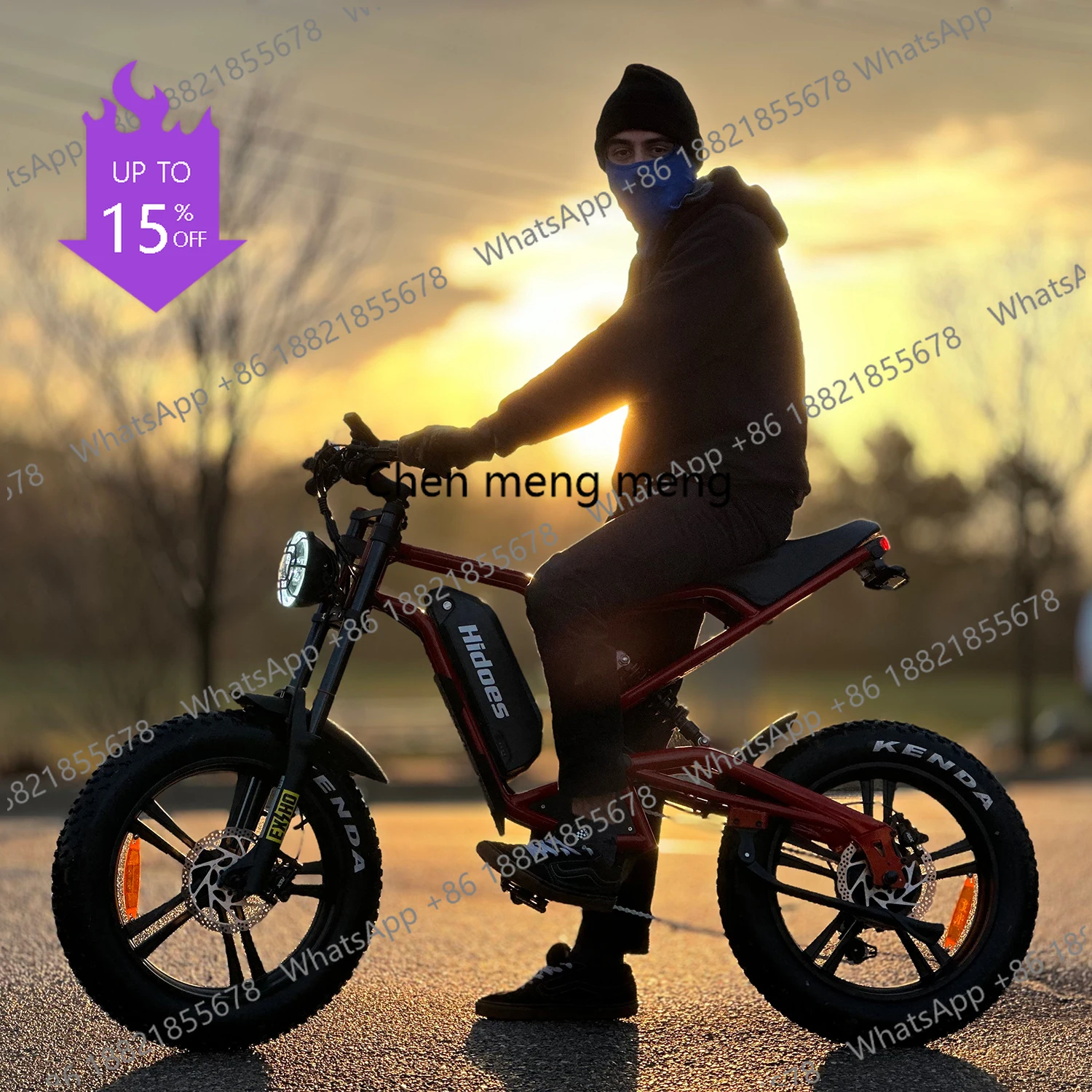 A61 New Design 20inch Full Suspension 1200w Ebike Cheap Hidoes B6 Electric Bicycle Electric Mountain Bike