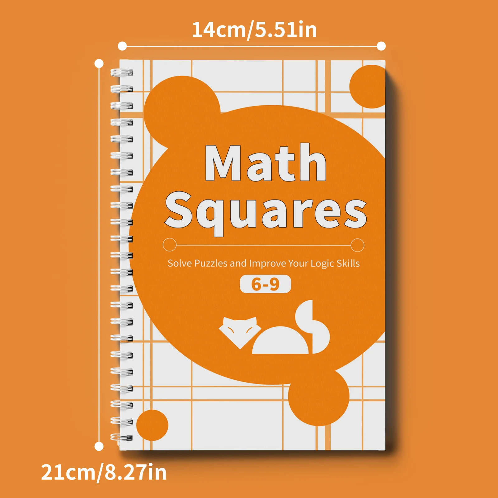 Math Squares Workbook Set for Children 6–12 – Challenging Number Puzzles to Improve Logic & Math Skills