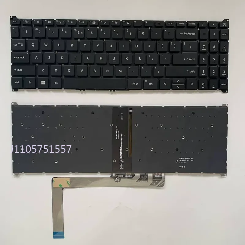 US Keyboard for Acer Aspire A315-59 A315-59G A515-57 A515-57G A715-51G A715-76