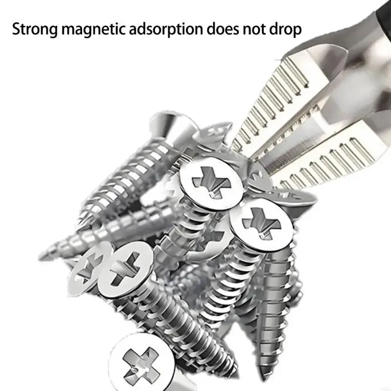 6Pcs K5 Impact Driver Bit Set 1/4inch Shank Crossing Head Screwdriver Bit Steel Crossing Bit Attachment