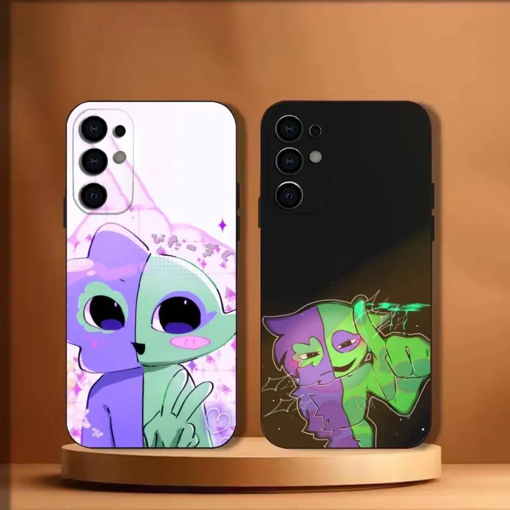 B-Bittergiggle Garten Of Banban Phone Case For Samsung S26,25,24,23,22,30,21,10,9,Ultra,Plus,Lite Black Soft Case