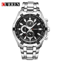 Reloj CURREN de cuarzo de la mejor marca para Hombre, Reloj de pulsera deportivo militar resistente al agua, Reloj de negocios de acero inoxidable para Hombre 2022
