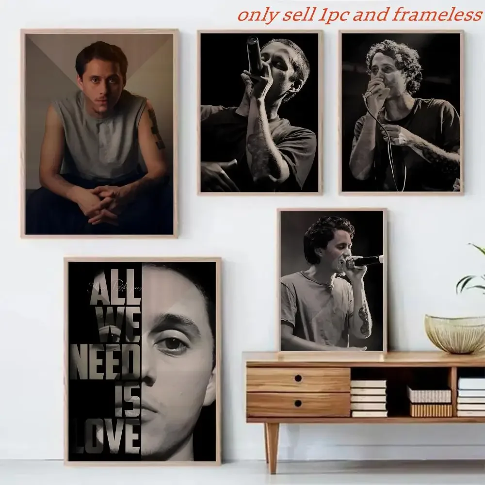 Singer C-Canserbero Painting Calligraphy Canvas Mural For Interior Walls Crease-Free Beautiful For Living Room Bedroom
