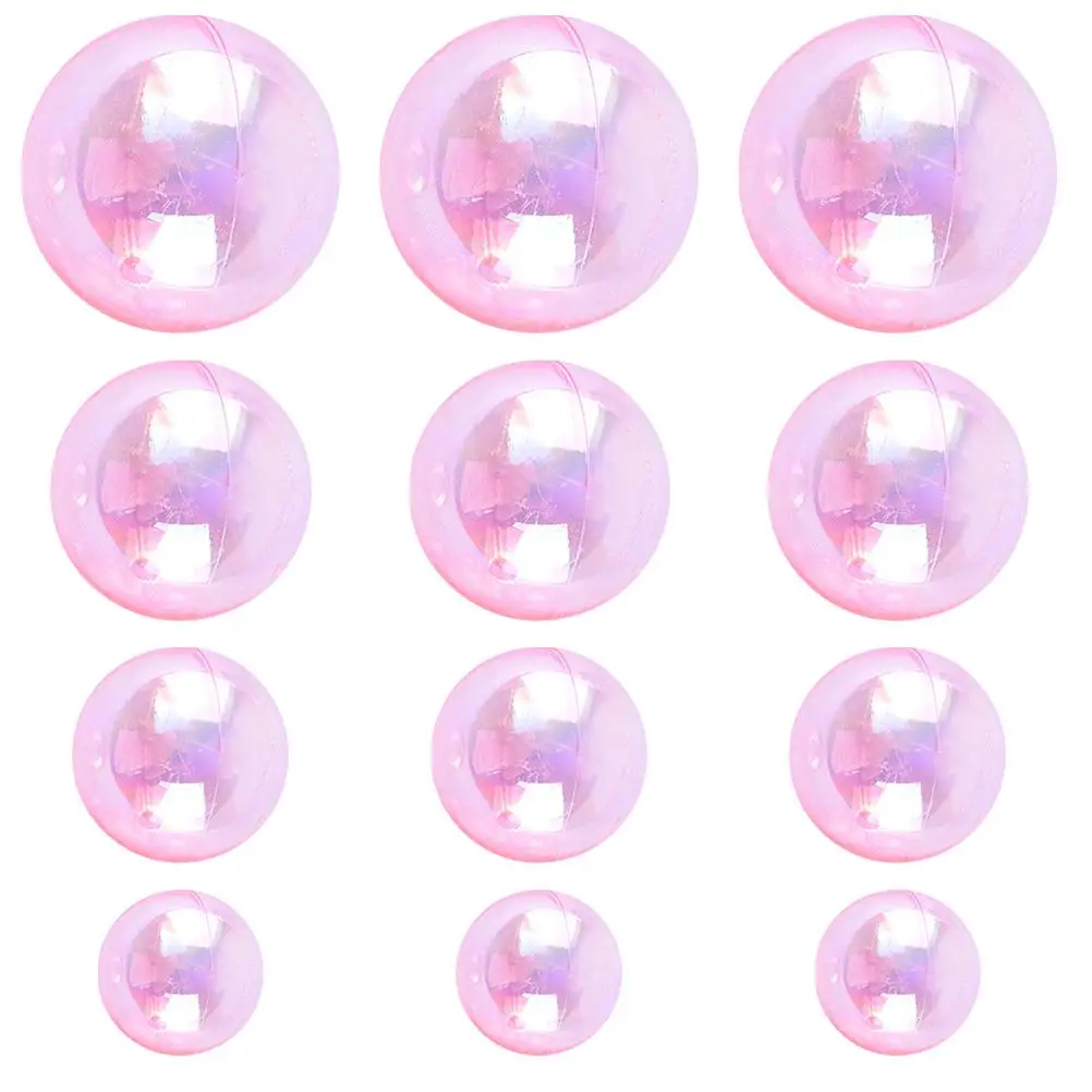

24 Pcs Cake Decorations Plastic Bubble Ball Topper Balls Adorn Design Reusable Birthday Party Supplies Celebrations