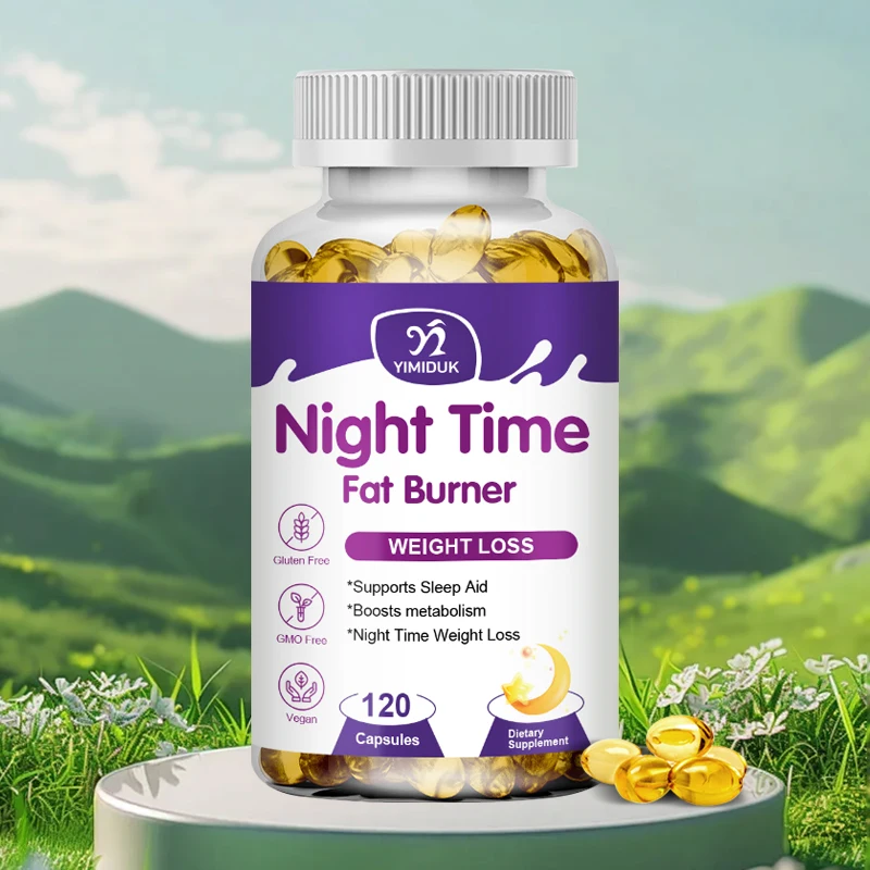 Night Time Fat Burner Sleep Support, Weight Loss & Appetite Suppressant Carb Blockers, Metabolic Suppor