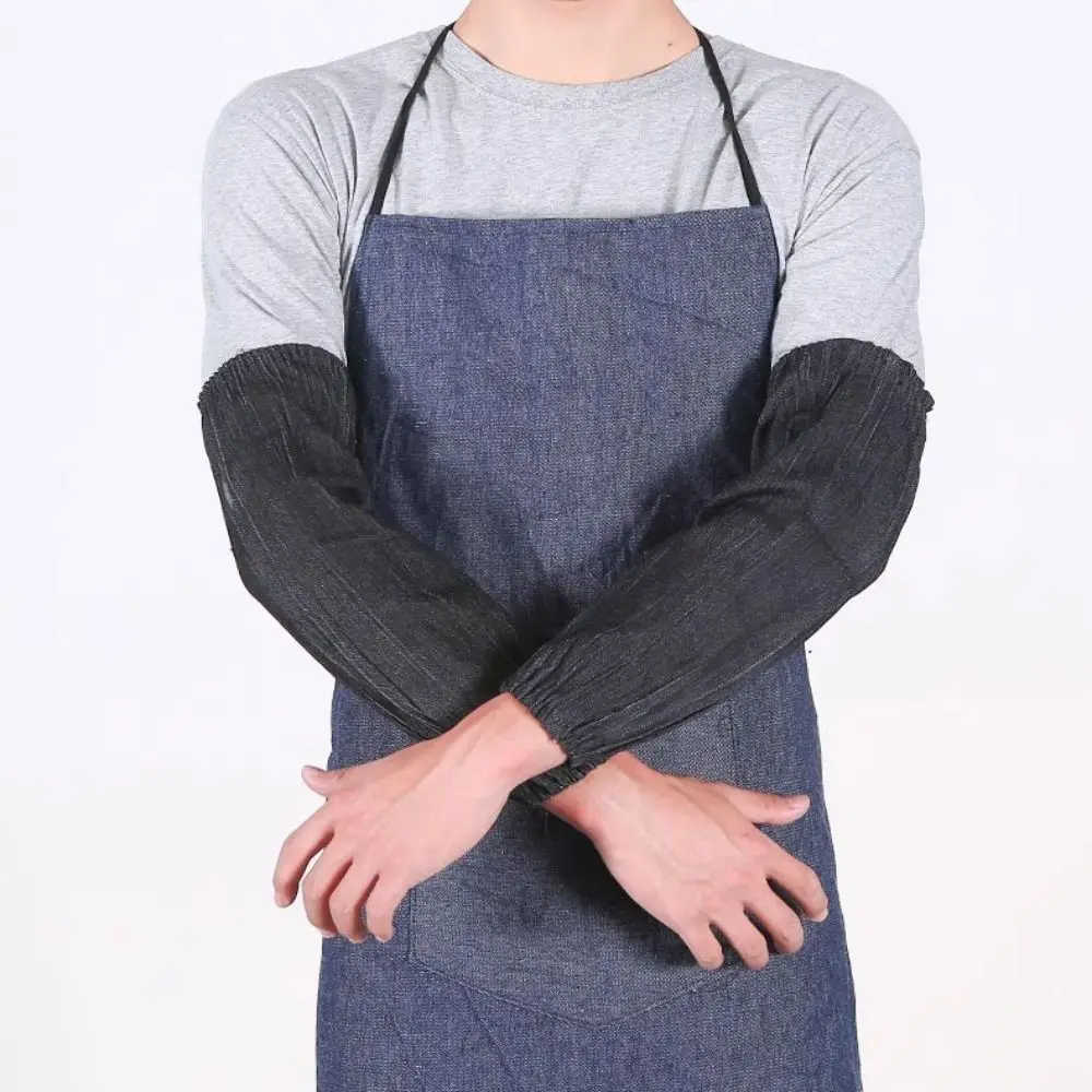 

Cuff with Pocket Thick Washed Denim Apron Fashion Wear-resistant Women Men Apron Kitchen Restaurant Canvas Jean Apron