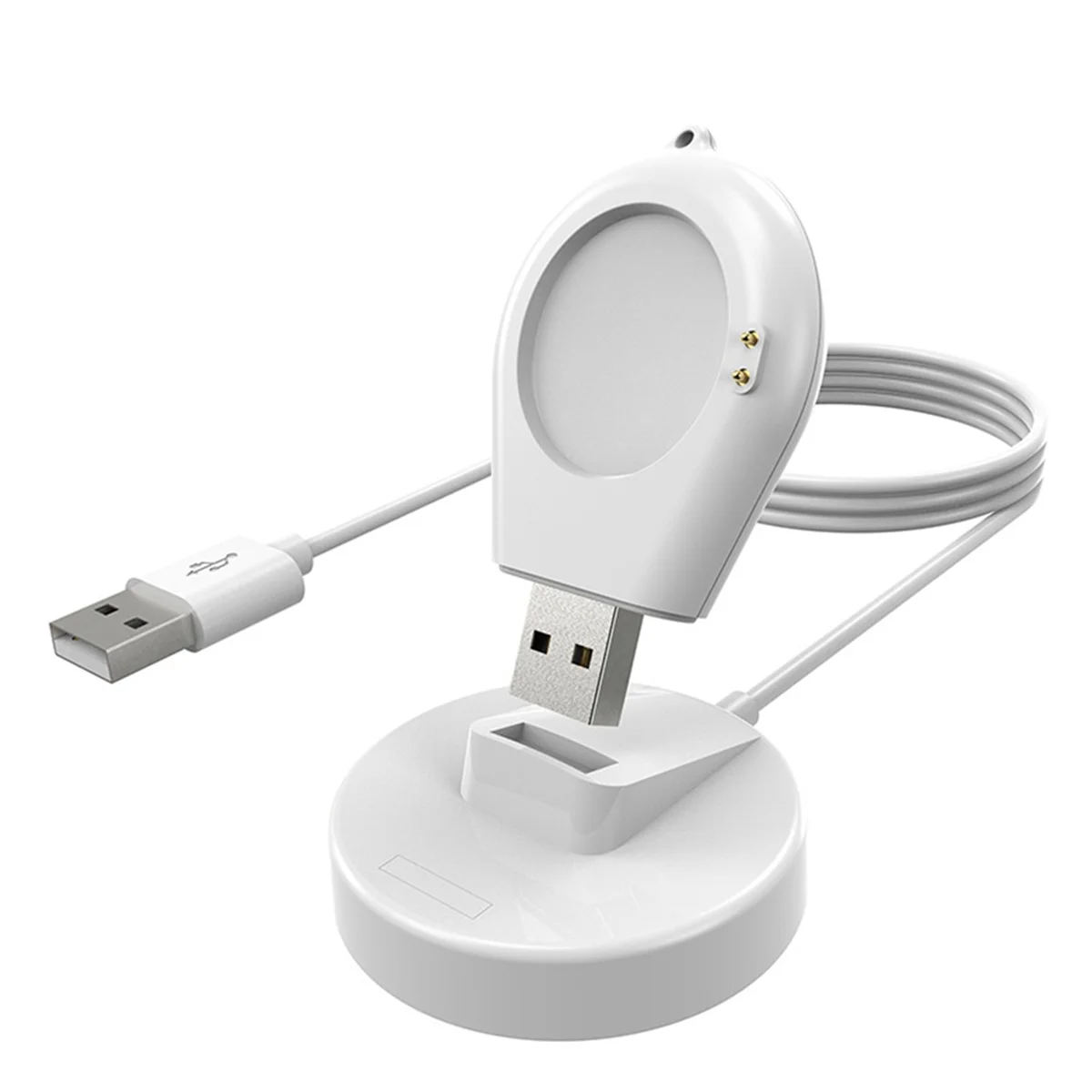 Smartwatch Dock Charger Stand Adapter USB Charging Cable Power Charge for Xiaomi Watch 2/2 Pro/S3/S2 46mm 42mm White