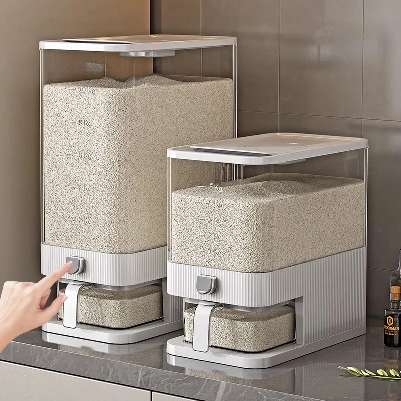 new insect-proof and moisture-proof food-grade sealed rice cylinder rice storage box rice grain storage box