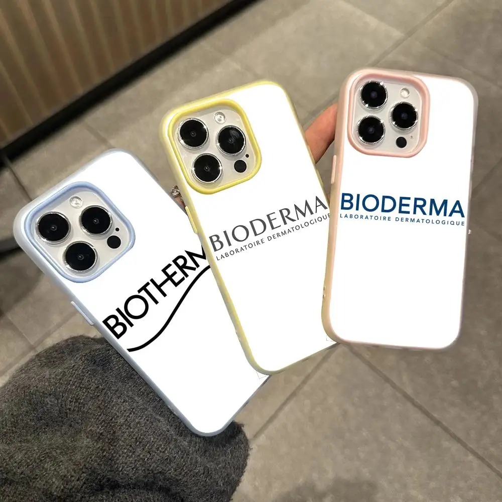 Funda Bioderma para iPhone 17 16 15 14 13 Pro Max Plus Mini, Material Gelatina, Cristal
