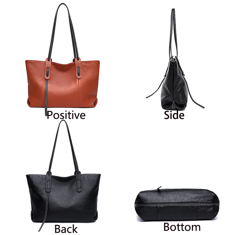 100% Genuine Cowhide Women Shoulder Bag High Quality Women Luxury Handbags Brand Crossbody Bags for Women leather Bag Tote bag