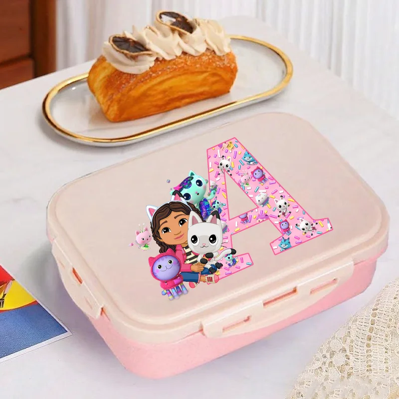 

Кукольный домик Габби, ланч-бокс для детей, каваи, аниме, коробки для бенто, школьные контейнеры для хранения еды для пикника, студенческий ланч-бокс, детский подарок